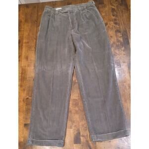 Perry Ellis men’s dark charcoal Heavy Warm 100% Cotton corduroy 33×32 pants